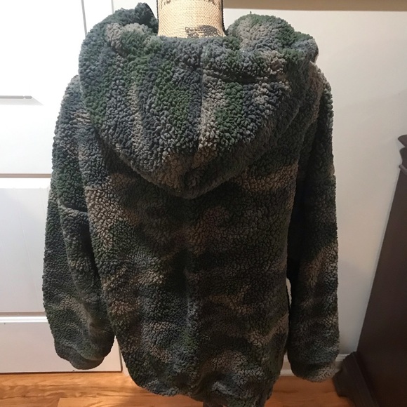 🍃aerie Sherpa Hooded Full Zip Jacket - Picture 11 of 15